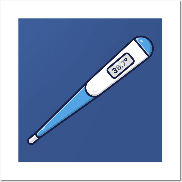 Digital Thermometer Wall Art by KH Studio